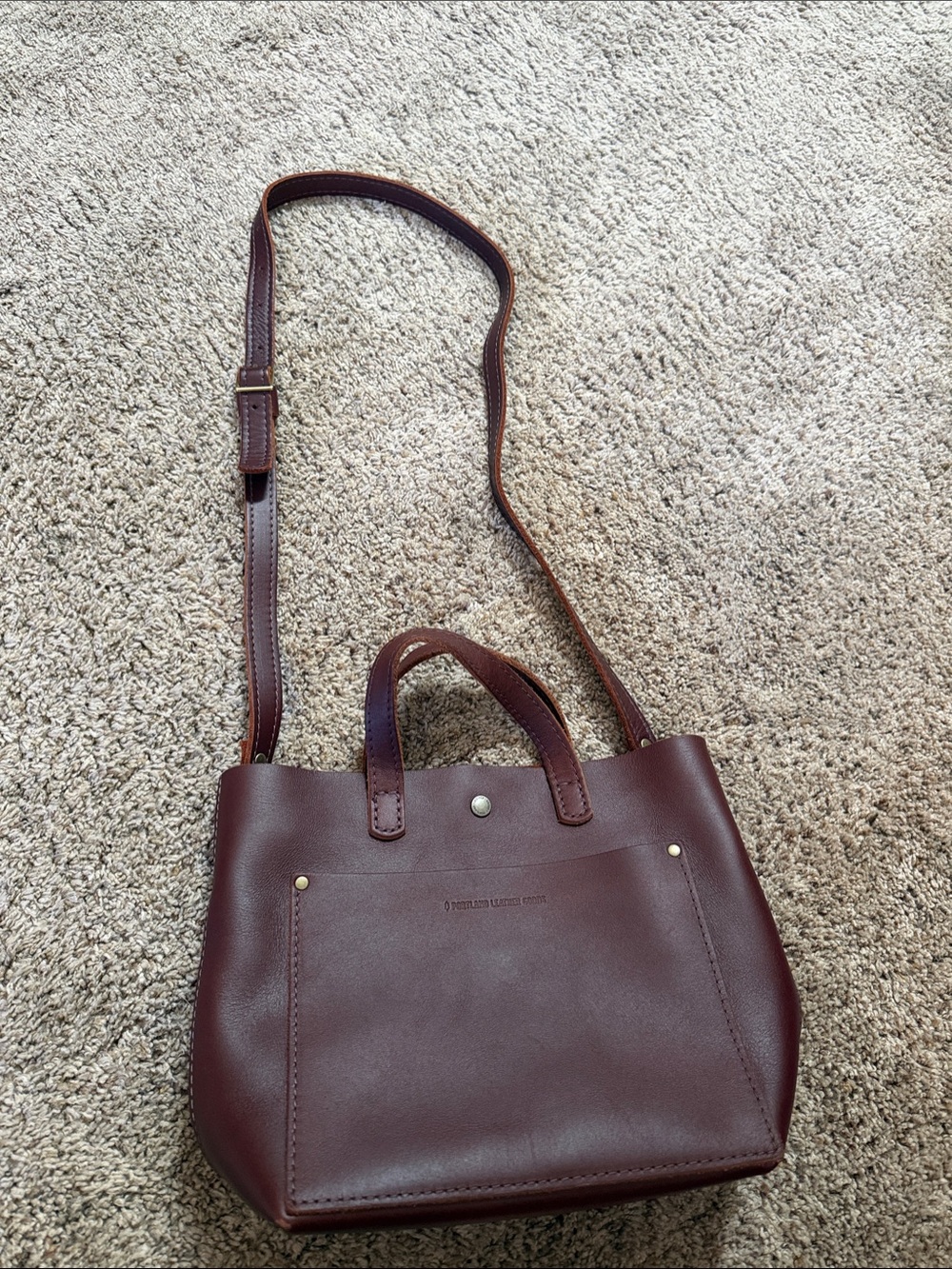 Women's Small Convertible Crossbody Tote Bag - Congac